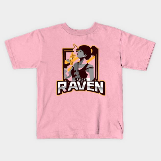 pubg fury raven Kids T-Shirt by Hyper_co